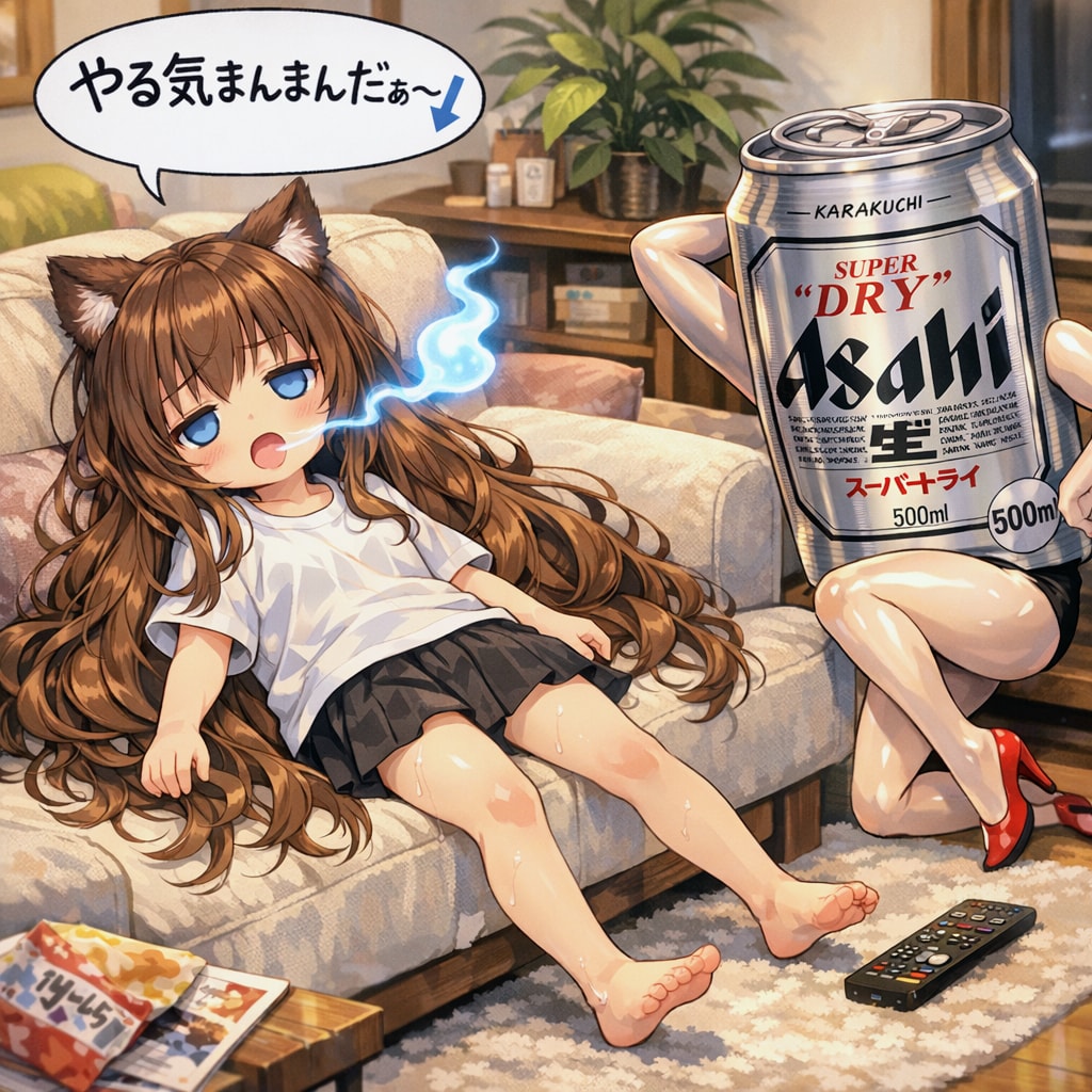 今日も１日がんばるぞい〜な小さな女の子