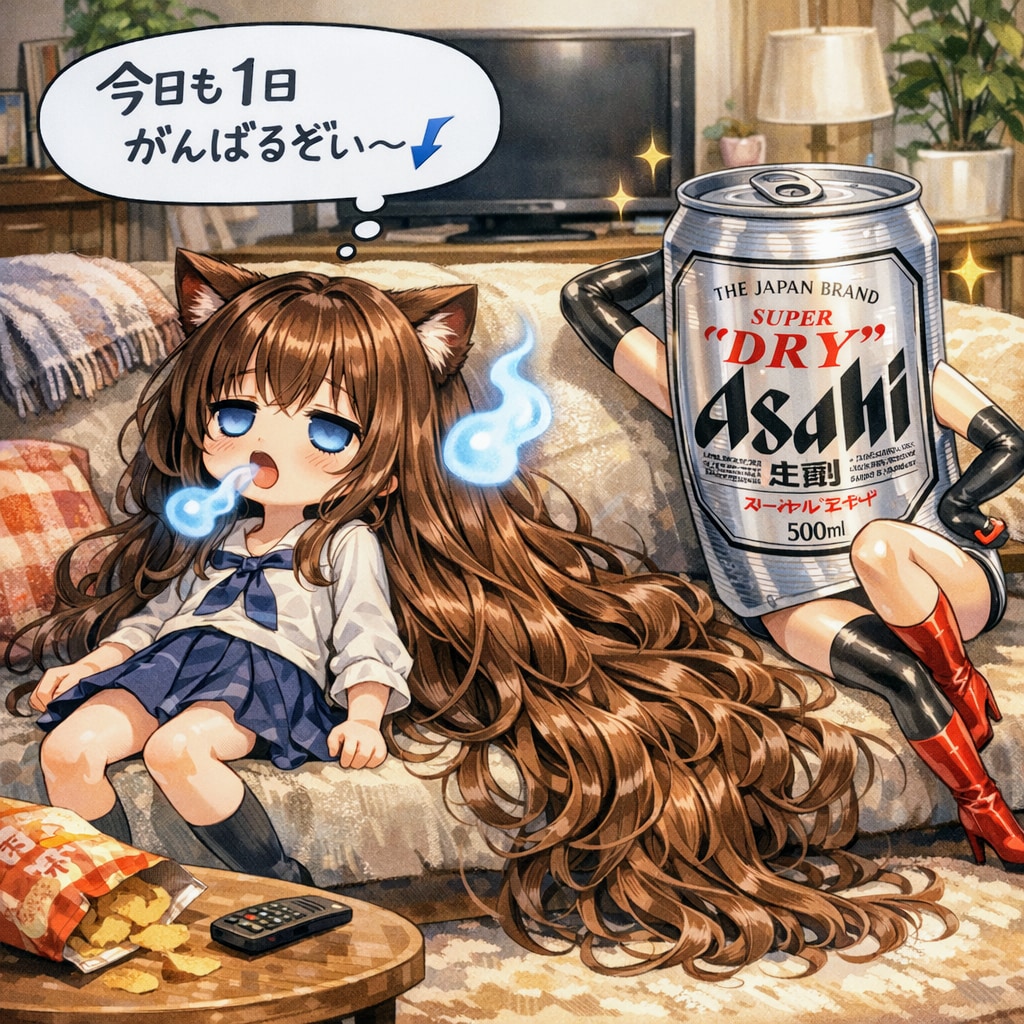 今日も１日がんばるぞい〜な小さな女の子