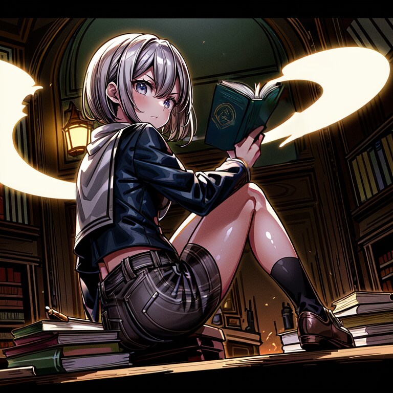 あたしが本読んでちゃわりーかよ💢