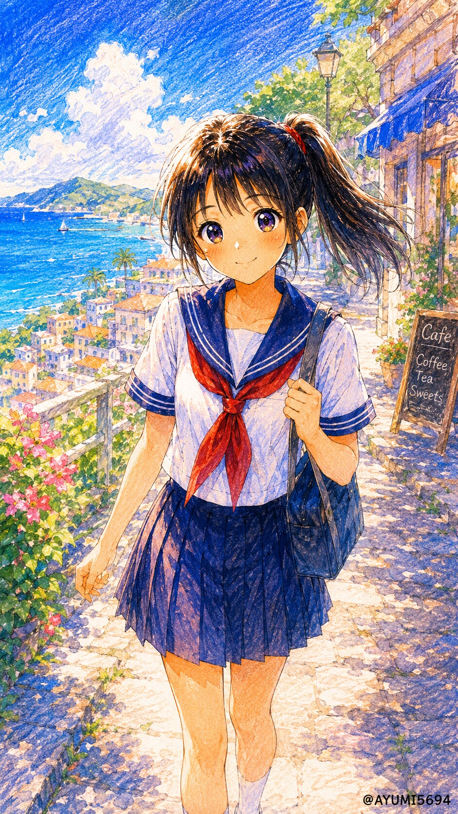 一緒に登校 | の人気AIイラスト・グラビア