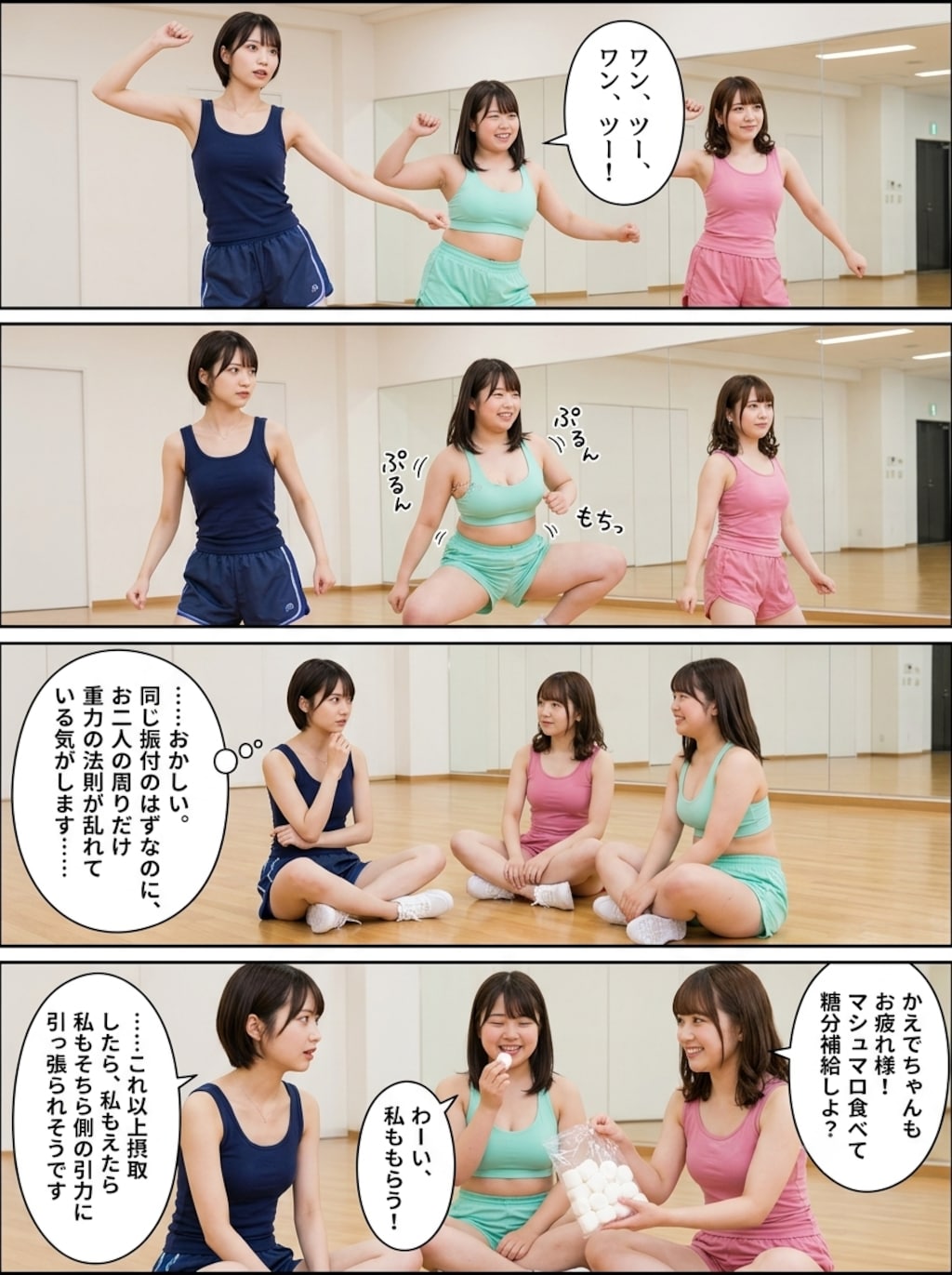 マンガなPuni-Paletteの3人
