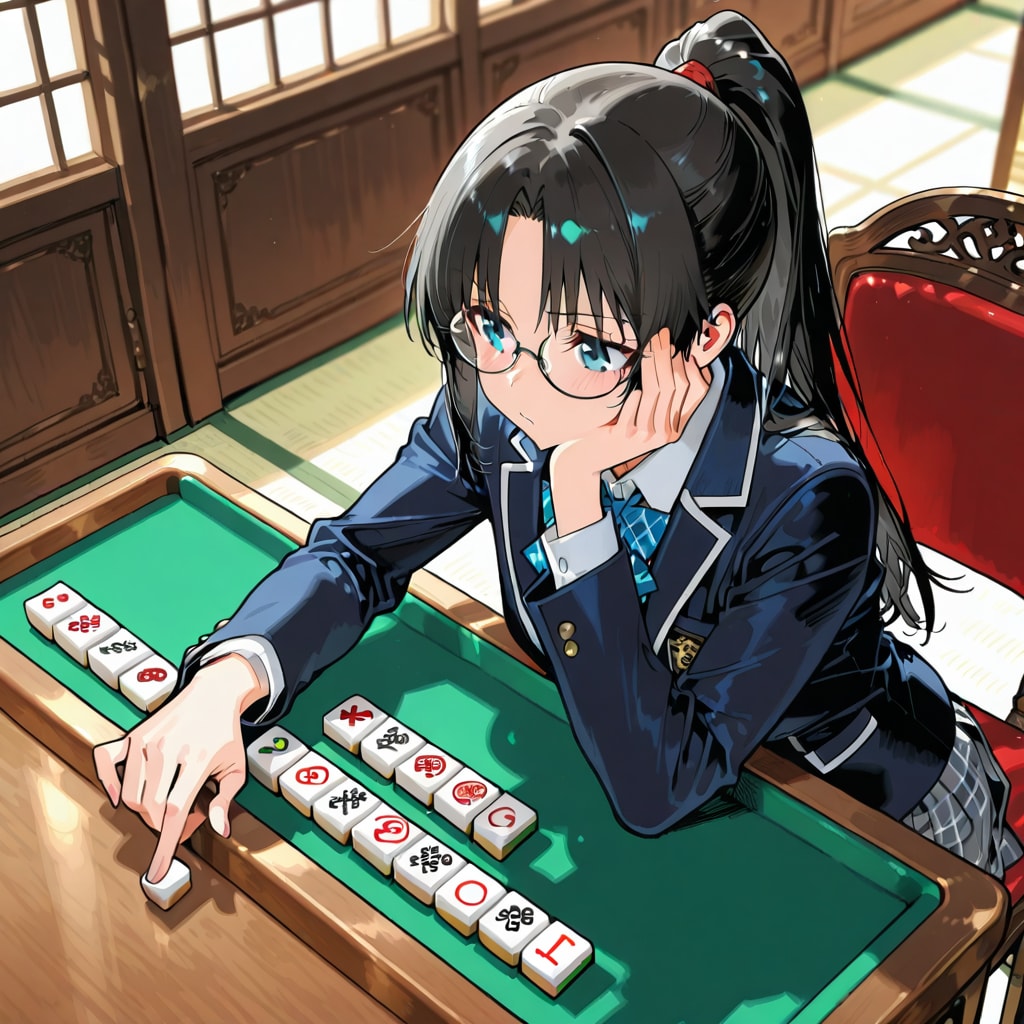 麻雀もできちゃう楓ちゃん