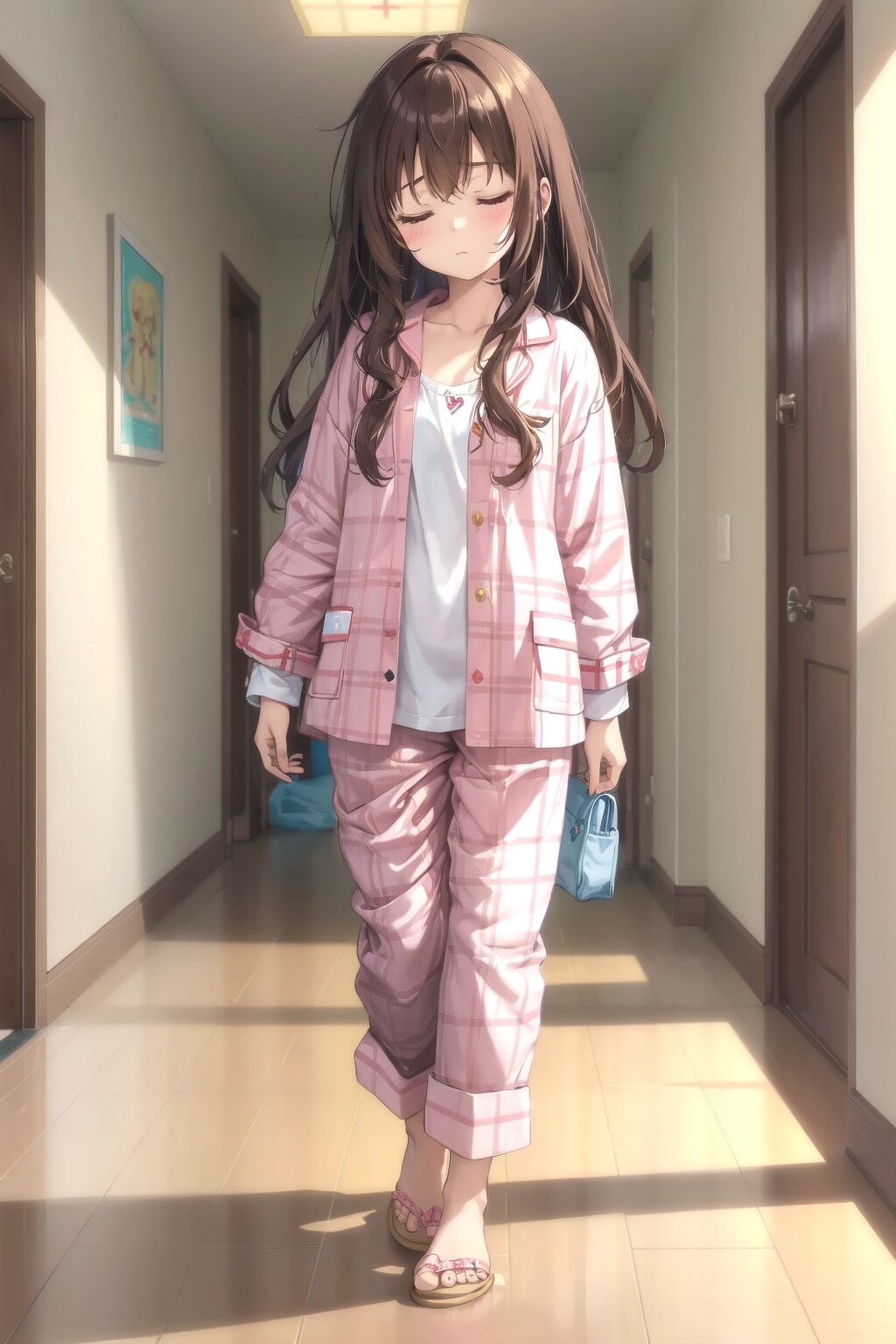 思い切り寝ぼけてる？委員長ちゃん