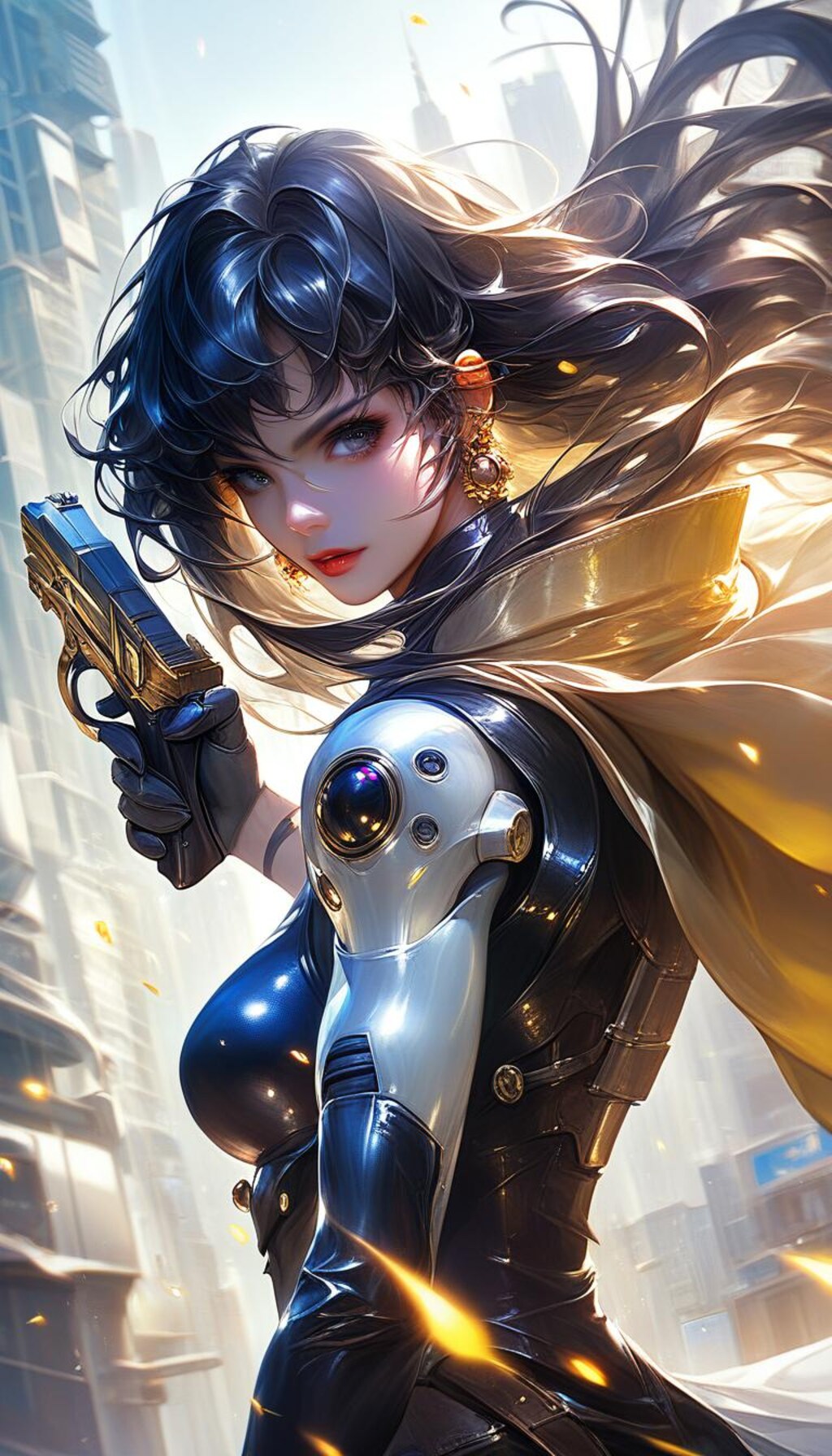 シン女王イン近未来歌舞伎町　颯爽と水鉄砲