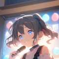 カラオケで歌う小さな女の子 7枚目