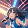 カラオケで歌う小さな女の子 5枚目