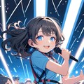 カラオケで歌う小さな女の子 4枚目