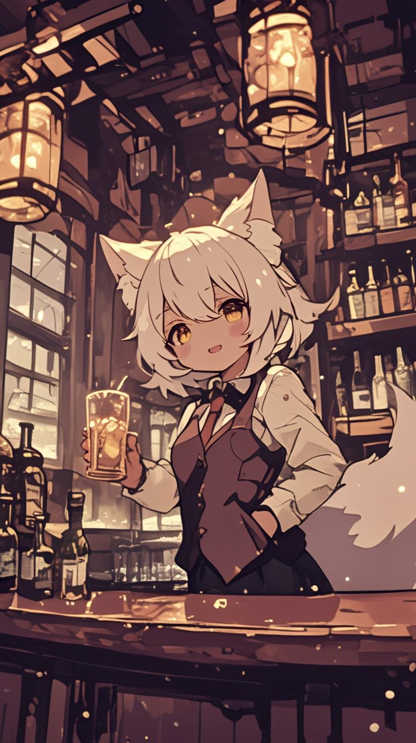 けもみみ✖︎バーテンダー🐾 | の人気AIイラスト・グラビア