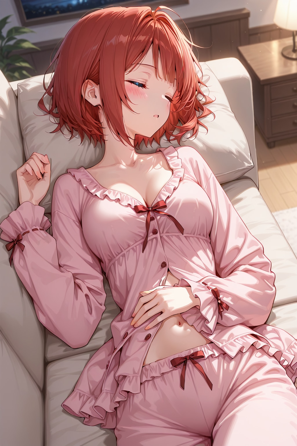 就寝中