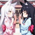 神前おキツネポーズバトル 2枚目
