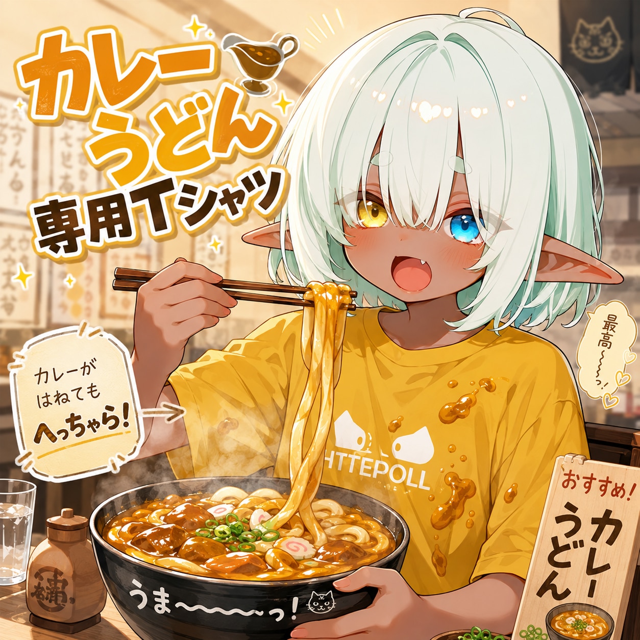 カレーうどん専用Tシャツ