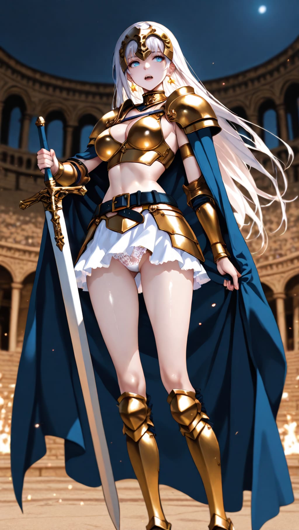 キリッとしているけどみえてますよ