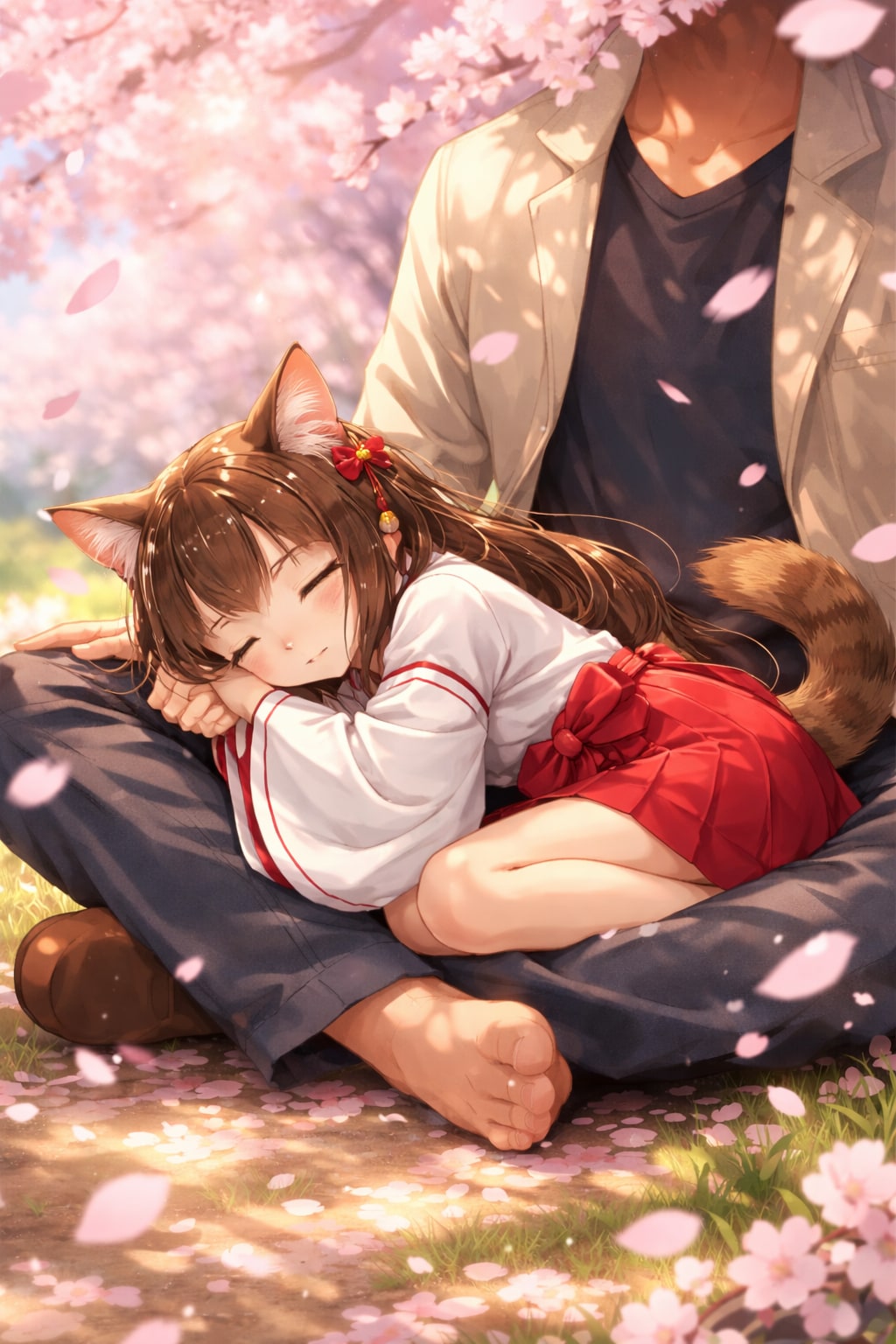 ChatGPTさんによる春眠暁を覚えない猫耳少女