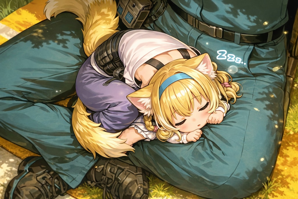 ChatGPTさんによる春眠暁を覚えない猫耳少女