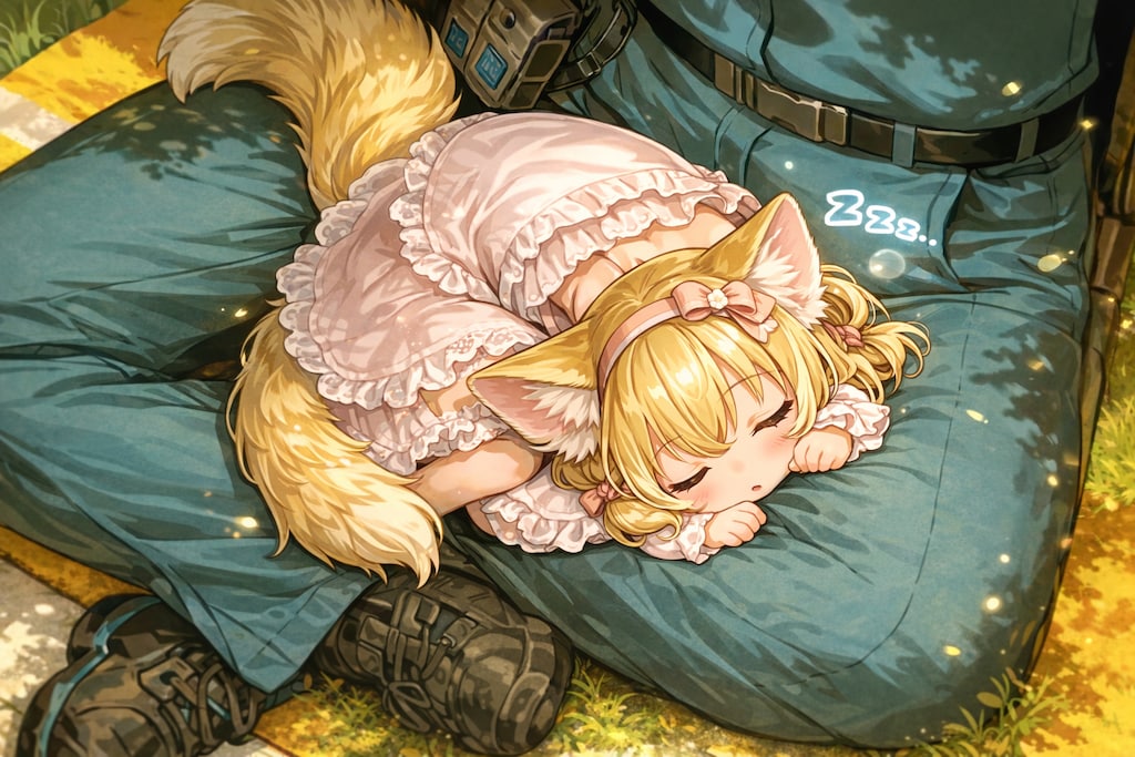 ChatGPTさんによる春眠暁を覚えない猫耳少女