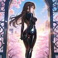 ラバースーツのしぶりん(PixAI版) 2枚目