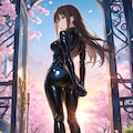 ラバースーツのしぶりん(PixAI版) 3枚目