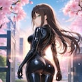 ラバースーツのしぶりん(PixAI版) 7枚目
