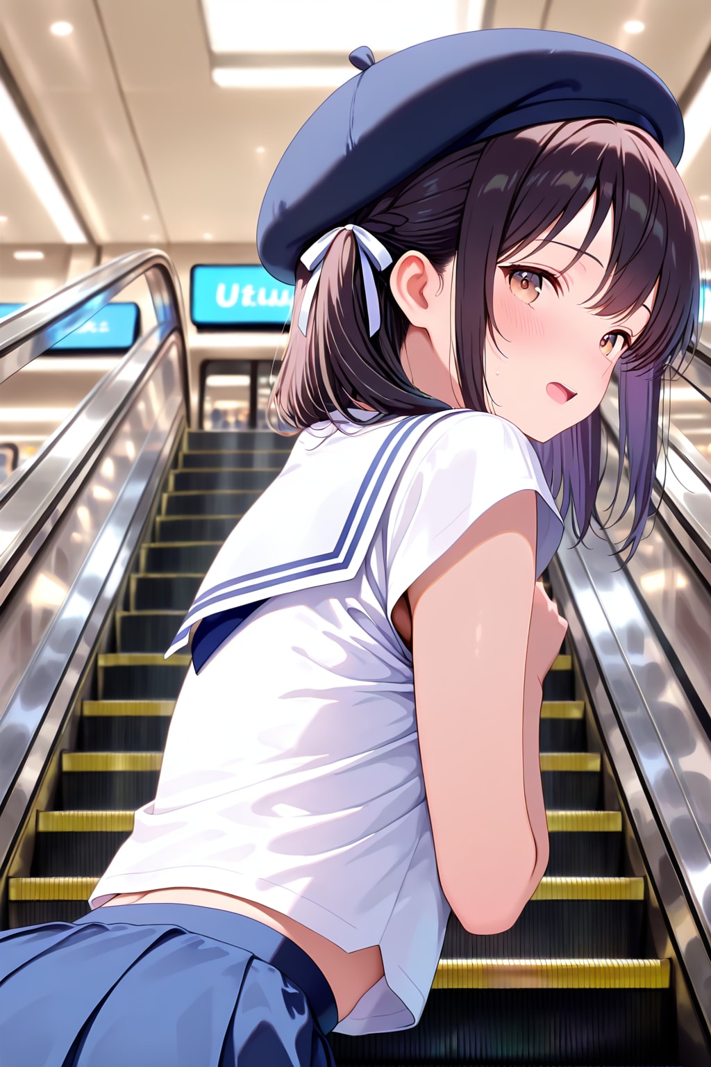 エスカレーター(HAPPY)(2) | の人気AIイラスト・グラビア