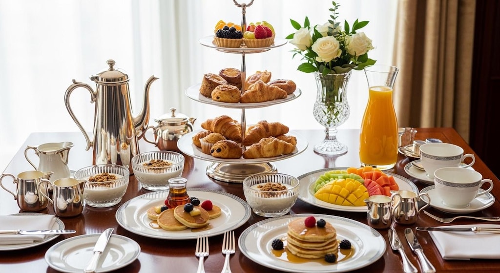 摩訶不思議食堂の朝食セット