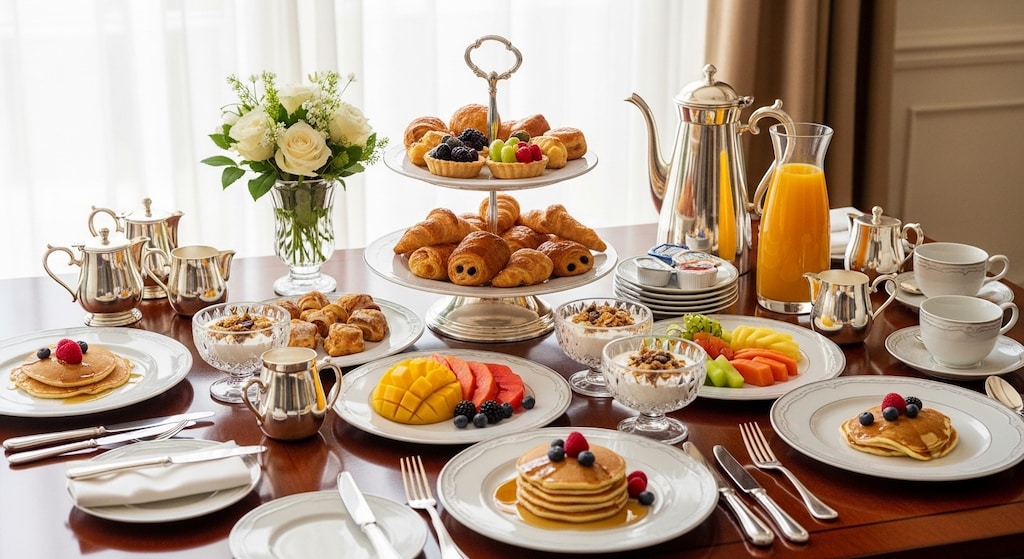 摩訶不思議食堂の朝食セット