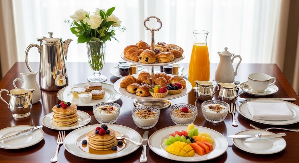 摩訶不思議食堂の朝食セット