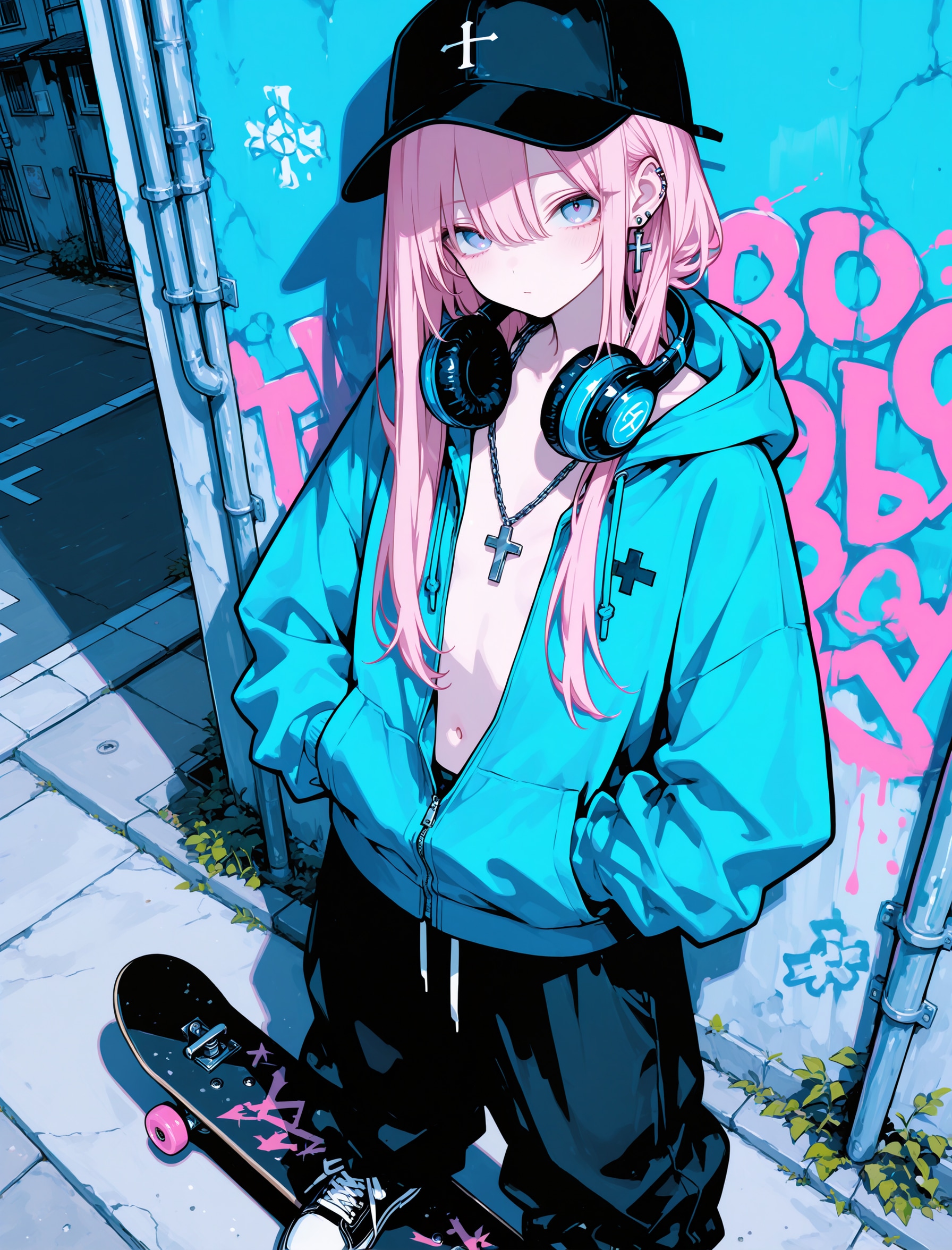 ストリート系おとこの娘 | の人気AIイラスト・グラビア