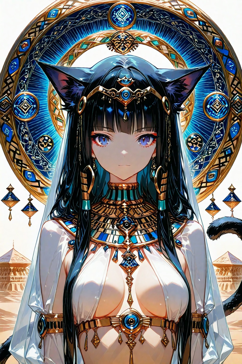 古代の女王にゃんこ