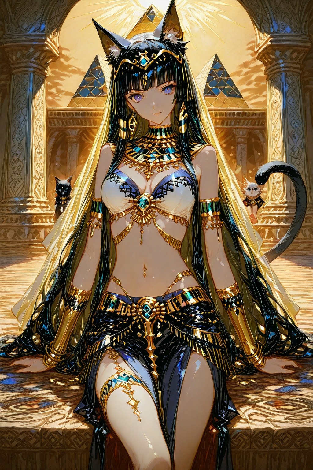 古代の女王にゃんこ