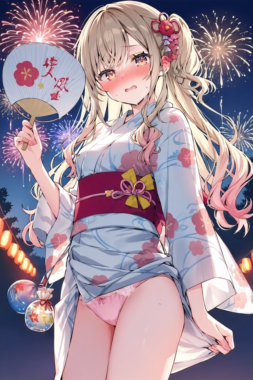 はだけたゆかた