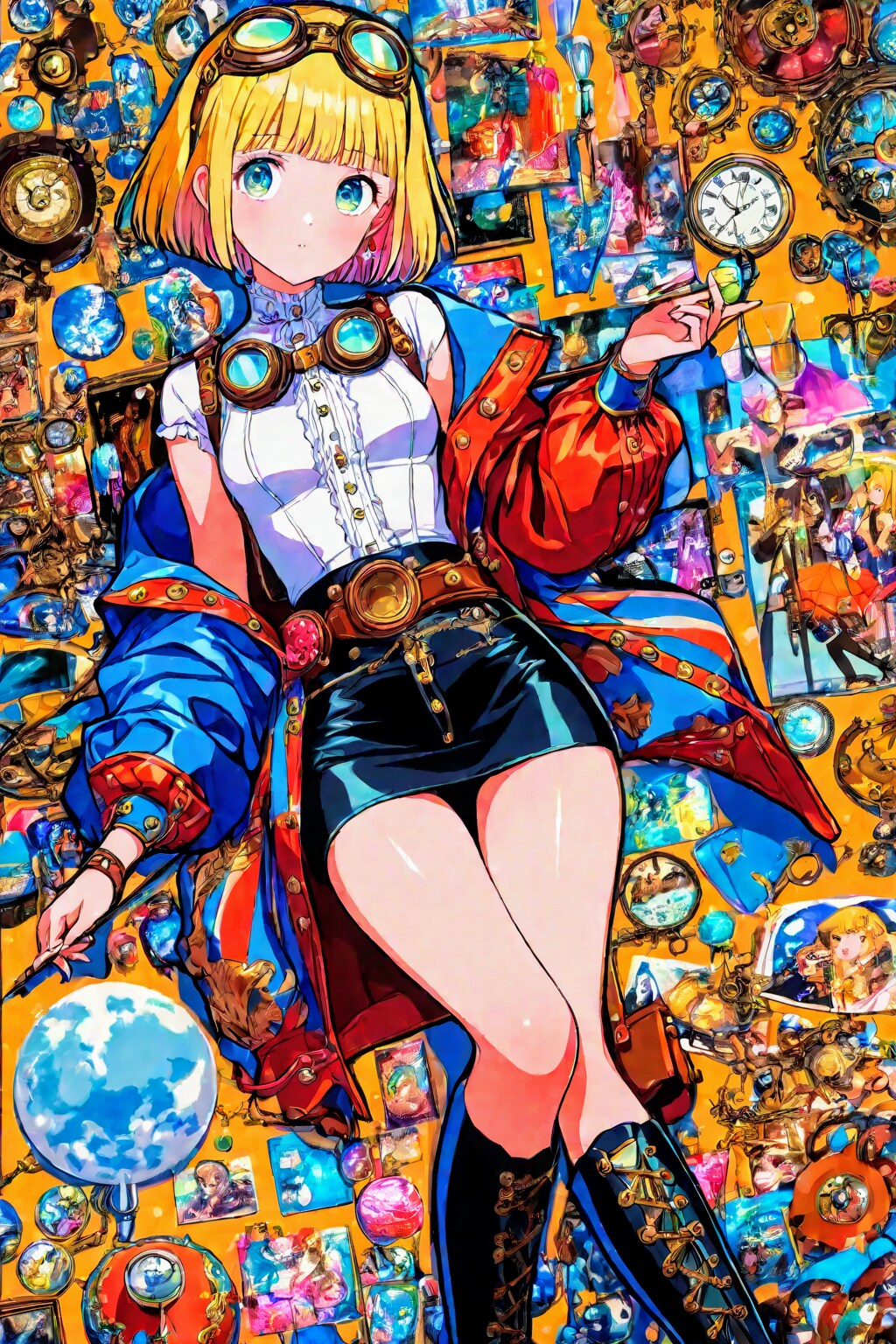 ポップアートな、スチパンお姉やん2 | の人気AIイラスト・グラビア