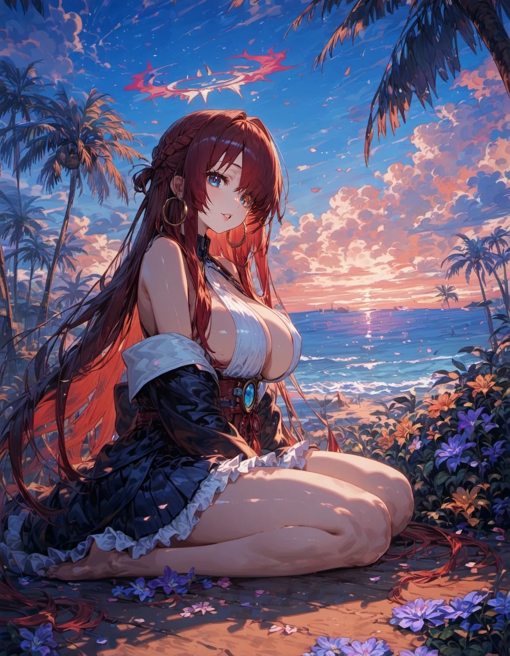 Twilight Siren on the Tropical Shore