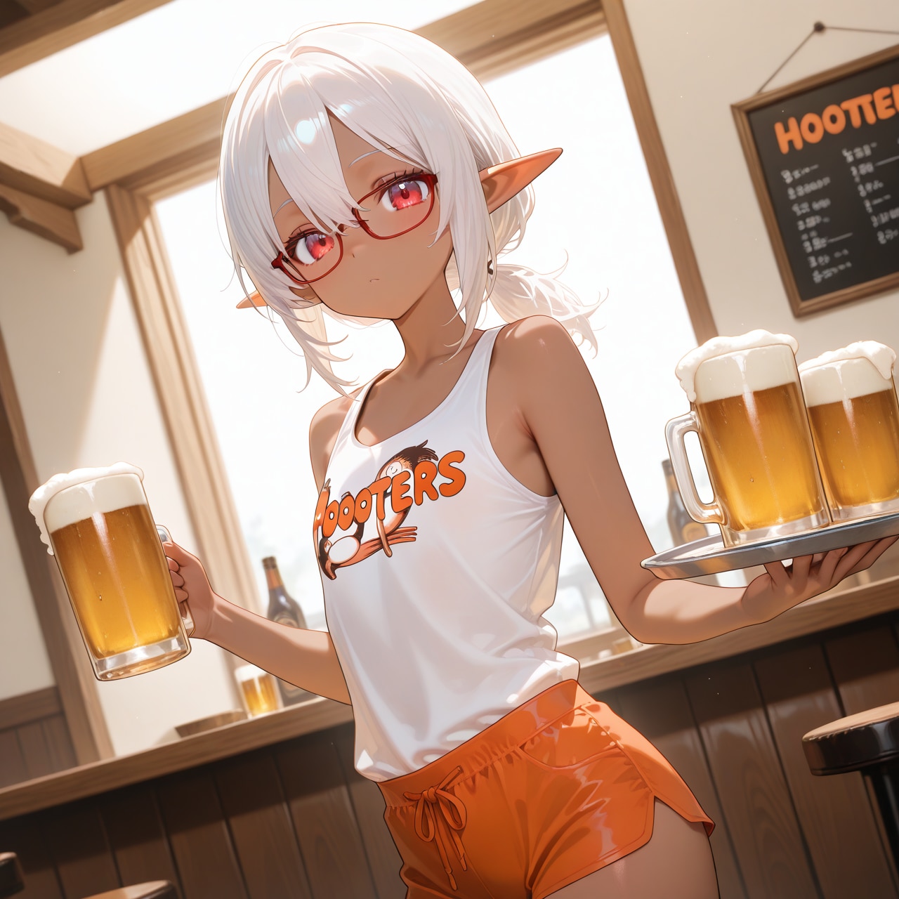 あのアメリカンなレストランの制服 | の人気AIイラスト・グラビア