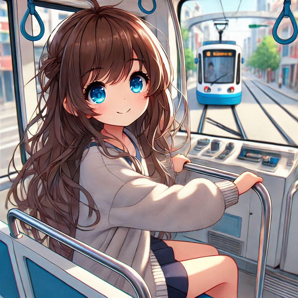 ちんちん○○に乗っている小さな女の子