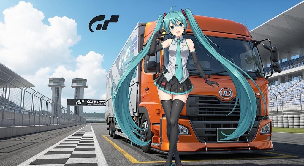 初音ミクとUDトラック