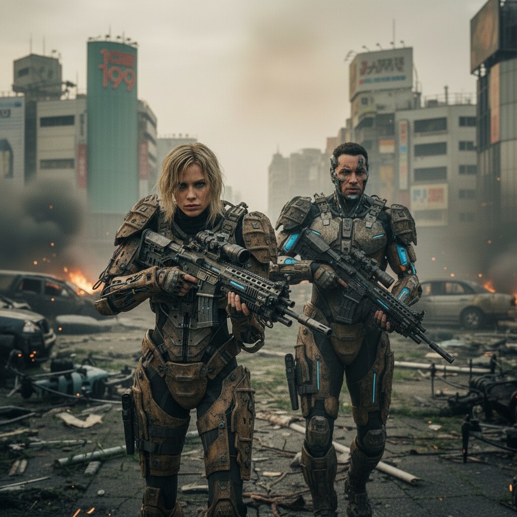 ニール・ブロムカンプ風SF映画のコンセプトアート