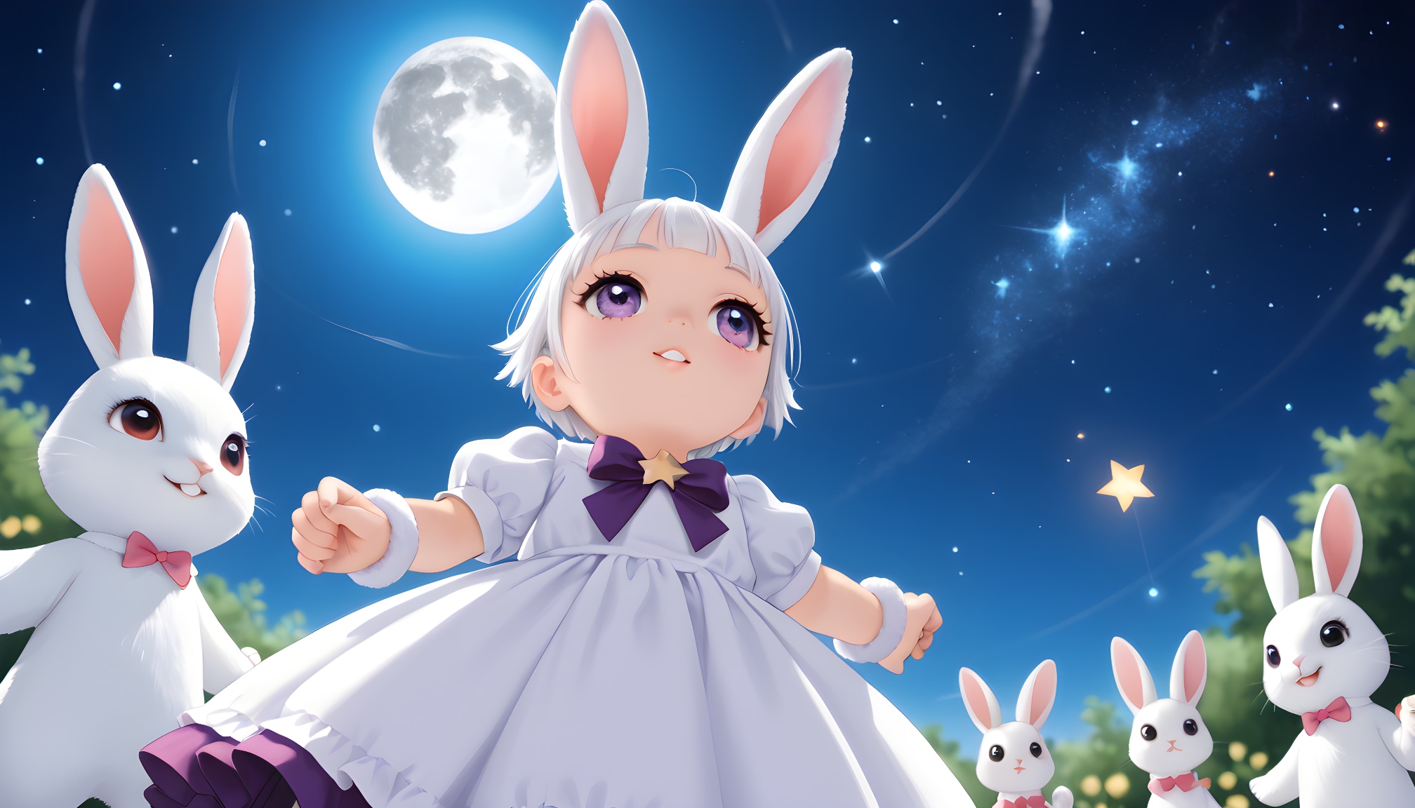 【#チビうさのガーリー(*´ω`*)】および【#アルマゲスト】ボツ絵 | の人気AIイラスト・グラビア