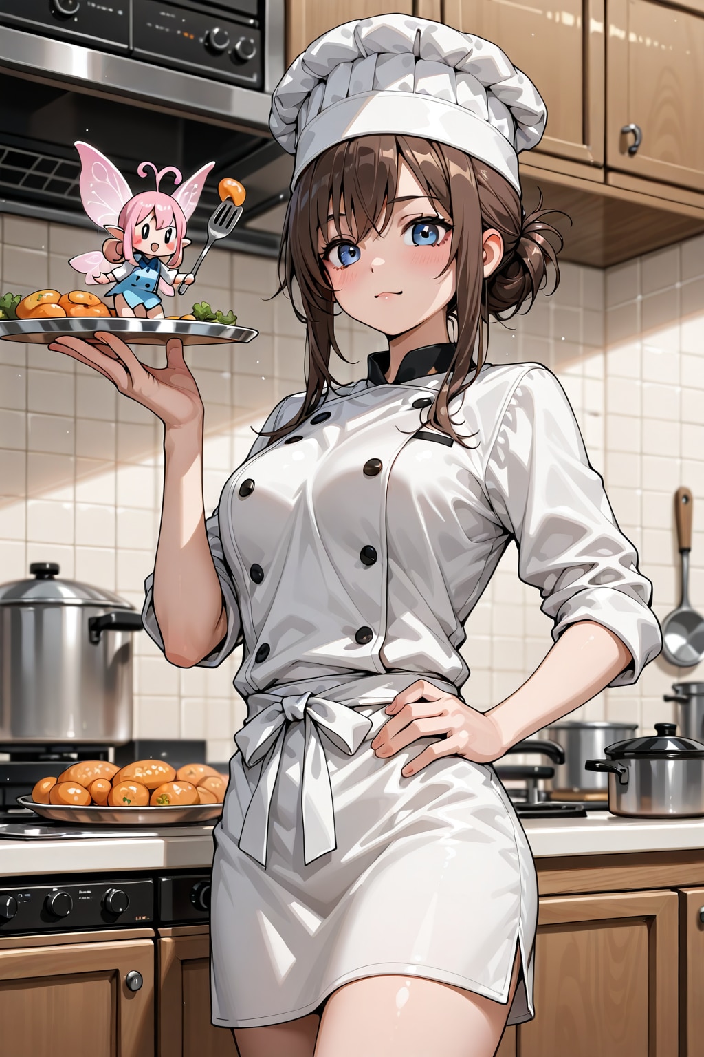 料理するうさぎの妖精さん