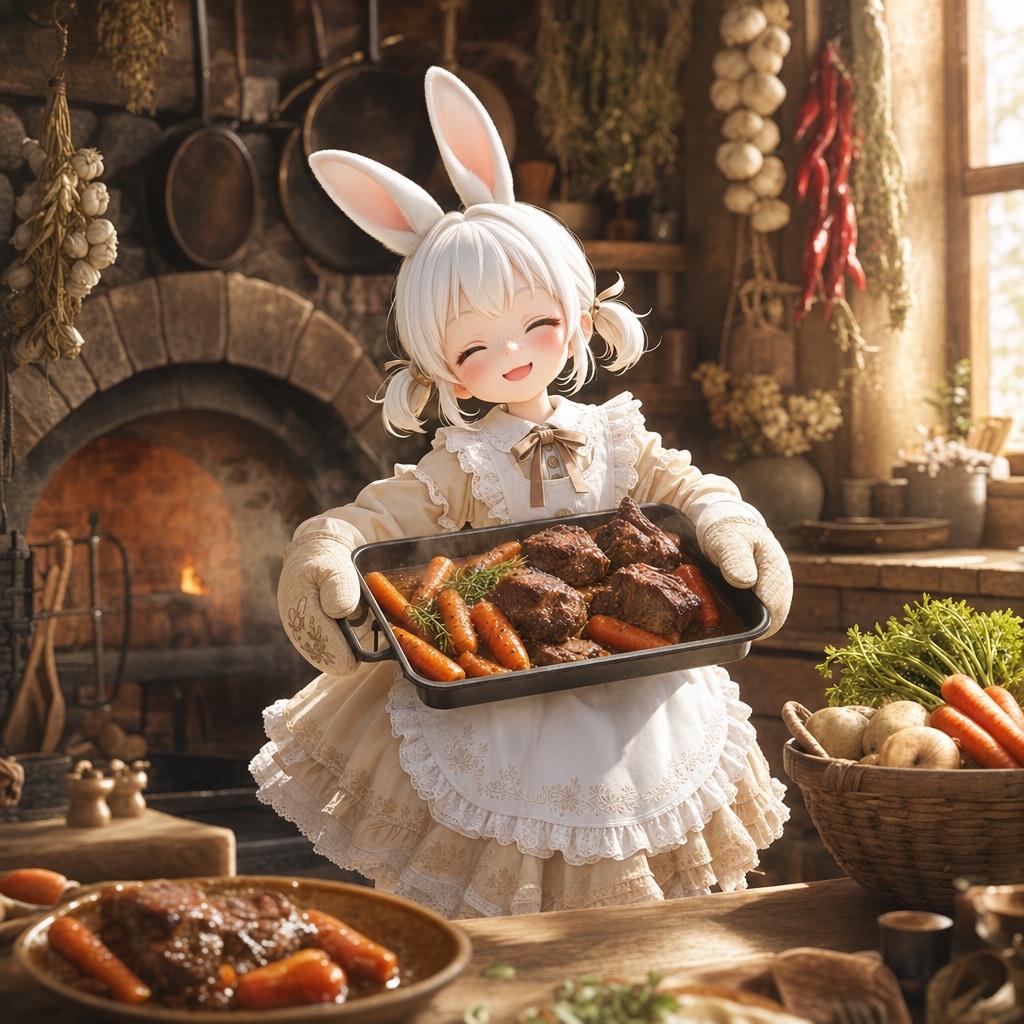 ニンジン好きが作るブッフオキャロット | の人気AIイラスト・グラビア