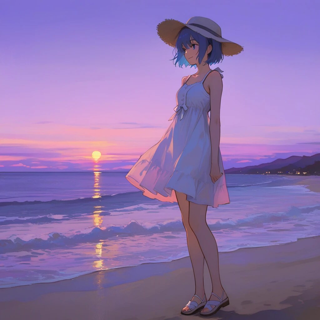 青い夕暮れ