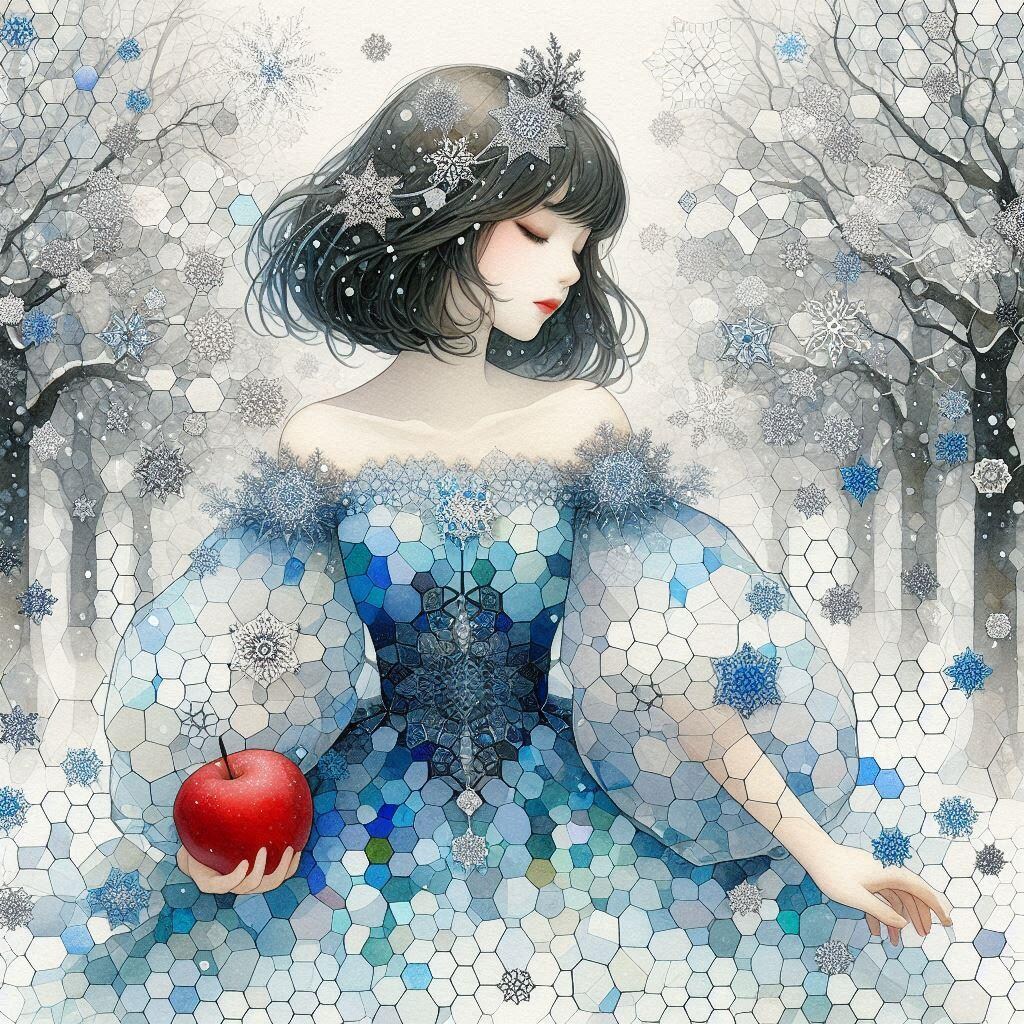 亀甲柄・白雪の姫