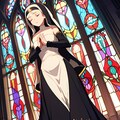 祈っている修道女 3枚目