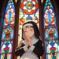 祈っている修道女 5枚目