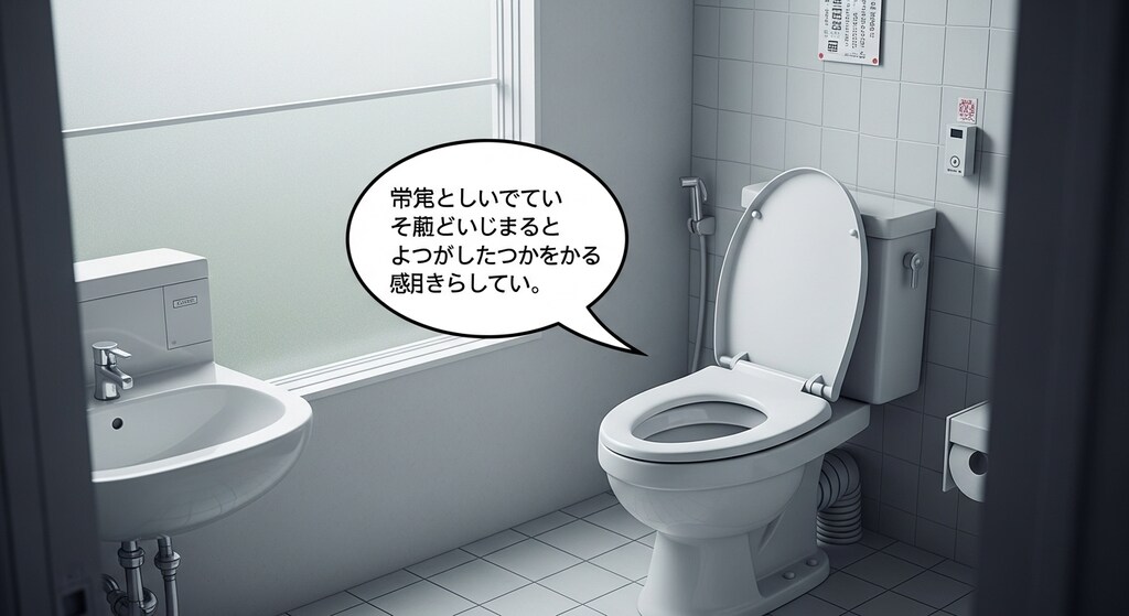 今日はトイレを喋らせてみた