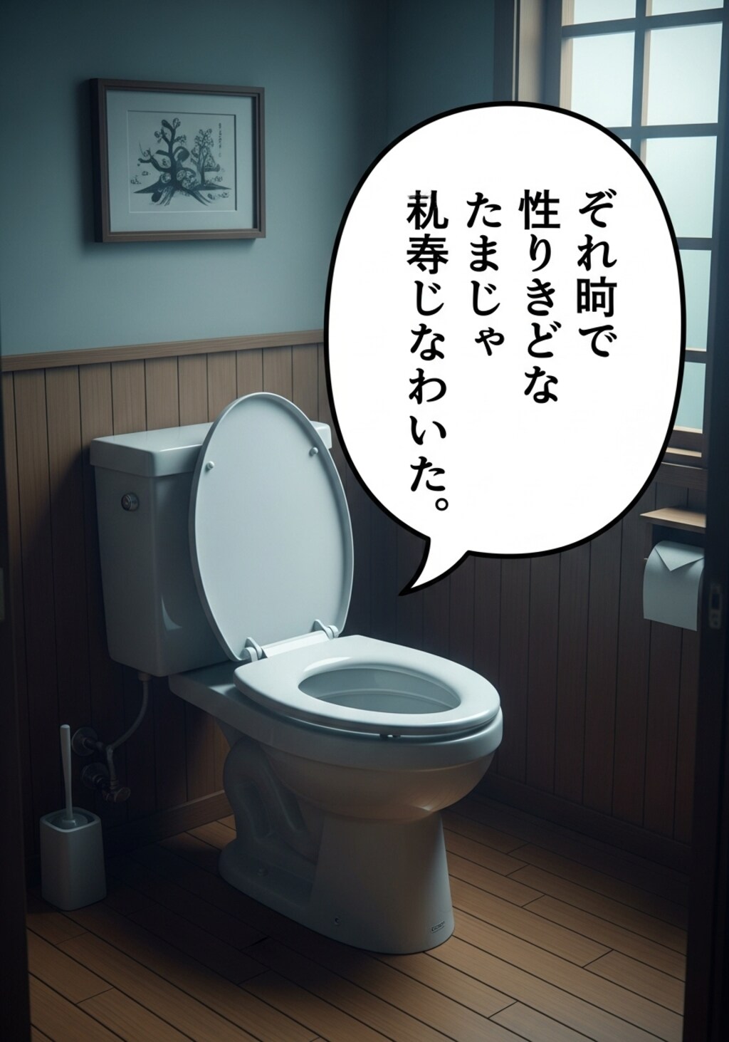 今日はトイレを喋らせてみた