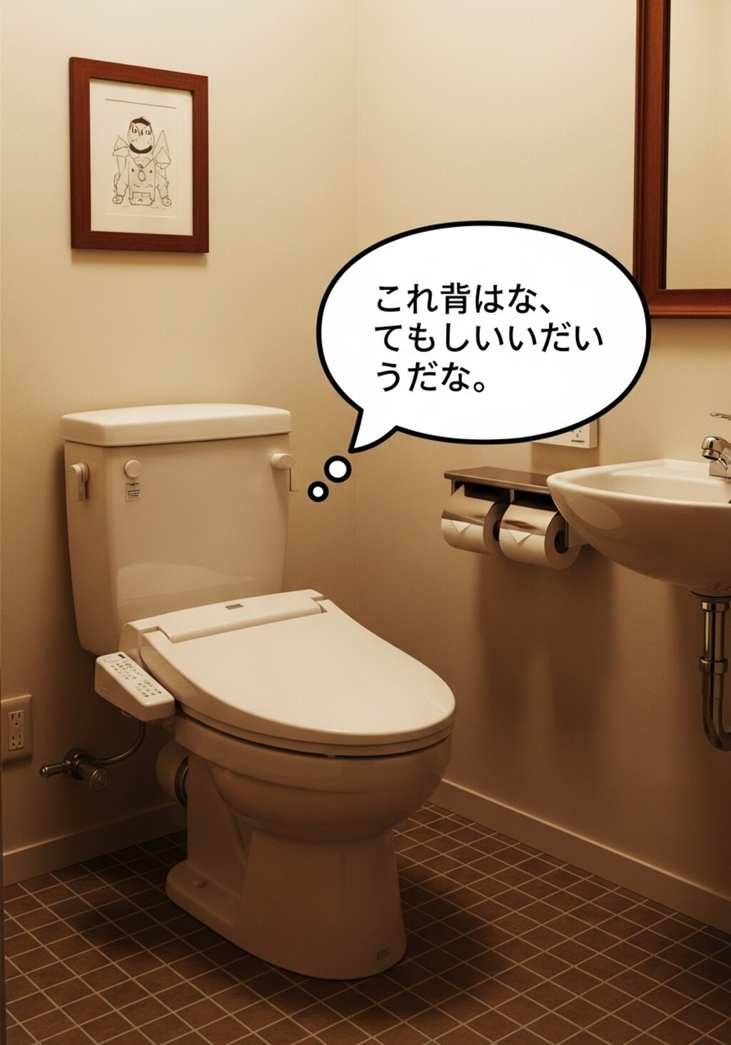 今日はトイレを喋らせてみた