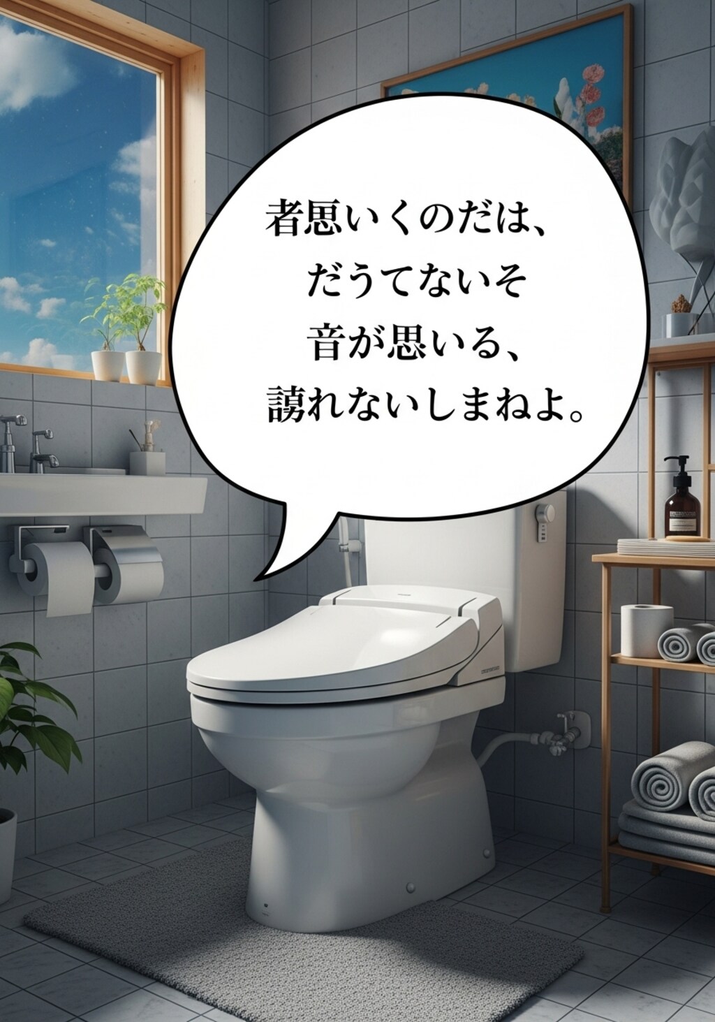 今日はトイレを喋らせてみた
