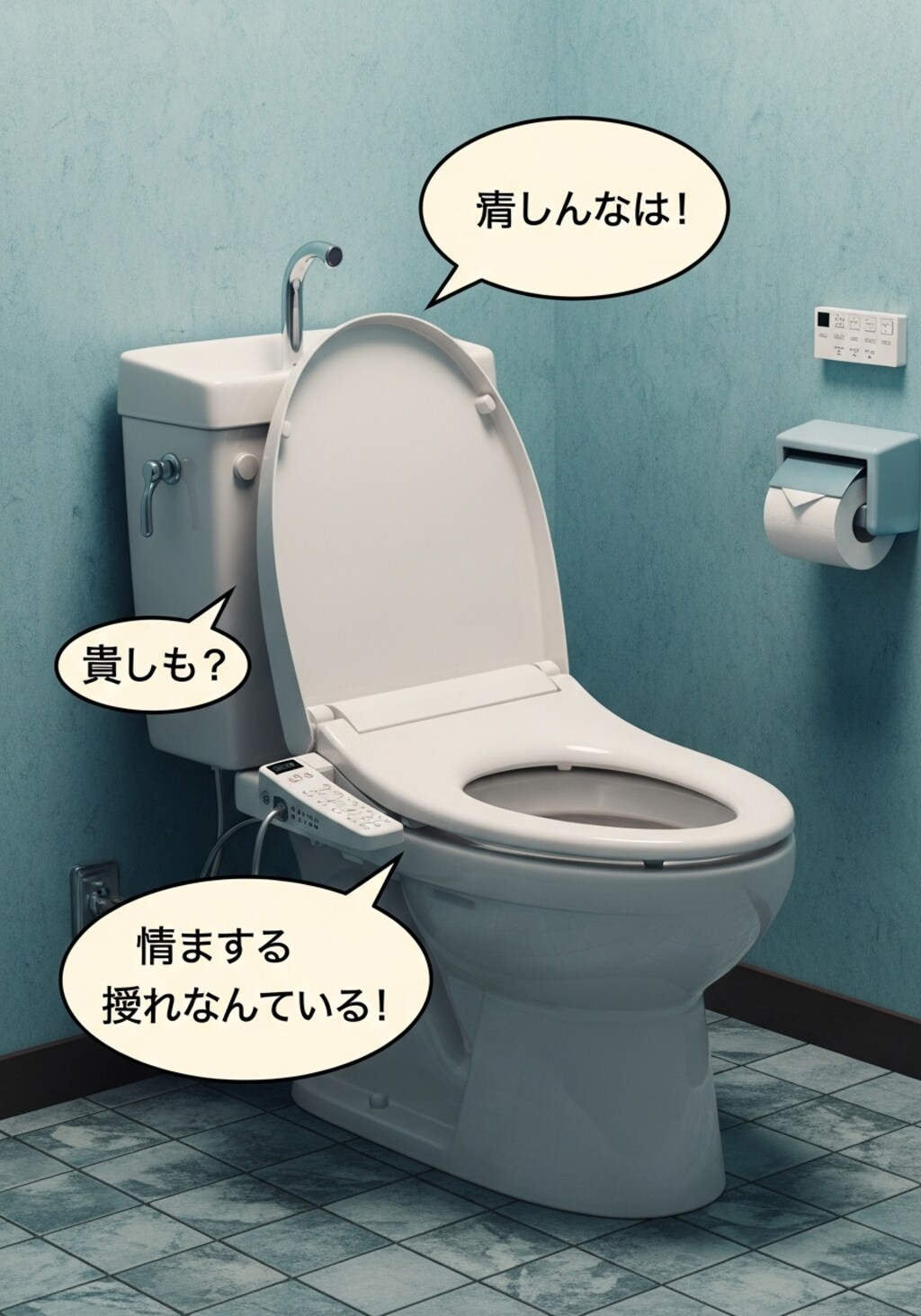 今日はトイレを喋らせてみた