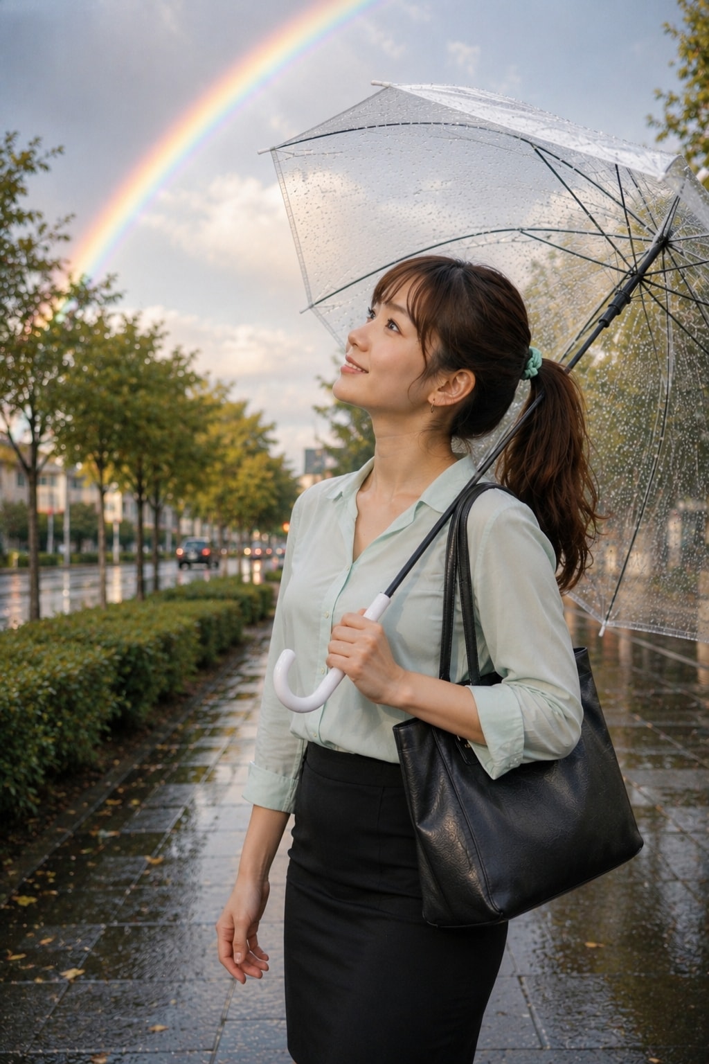 虹と雨傘
