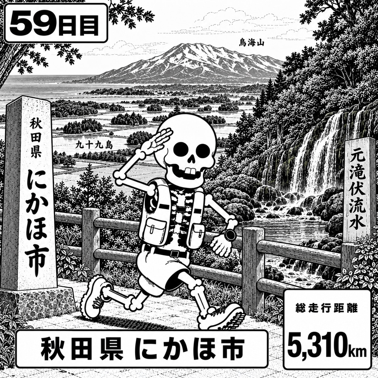 秋田県にかほ市に到着 | の人気AIイラスト・グラビア